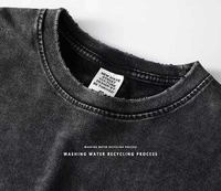 Camiseta de Mujer 100% Algodón, Tejida, Casual, Holgada, de Manga Corta, con Lavado Ácido, Estilo Vintage, con Parches, Estampado Veraniego, Ecológica y de Secado Rápido