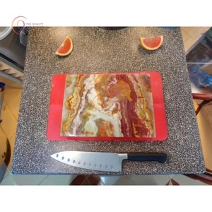 Tabla de cortar de mármol de lujo con la mejor calidad, bloque de cortar de mármol Multicolor decorativo Natural a buen precio, uso en la cocina - Product Image 6