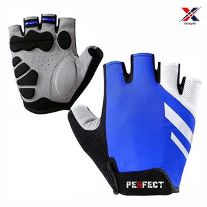 Nouveau demi-doigt Fitness gants Polyester matériel tirer fermeture respirant évacuation de l'humidité unisexe Protection des mains haltérophilie - Product Image 1