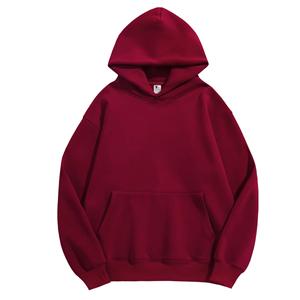 Sudaderas con capucha informales lisas con forro tejido de 320gsm para hombre y mujer, sudaderas con capucha cálidas de otoño, jerséis de invierno - Product Image 3
