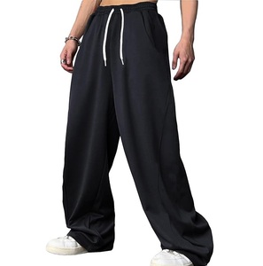 กางเกงวอร์มขายาวทรงหลวมสำหรับผู้ชายเสื้อผ้าแนวสตรีทแวร์ผ้าเกล็ดปลาผ้าเทอร์รี่เปล่ารุ่นซันซีดซีดซีดซีดซีดแบบสบายๆ - Product Image 1