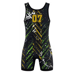 2025 Nueva camiseta de lucha libre de secado rápido personalizada para hombres entrenamiento de boxeo camiseta de lucha libre de corte bajo - Product Image 4