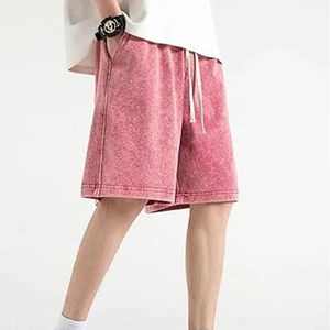 Conjunto de Shorts Vintage para Hombre, Lavado Ácido, Algodón, Ropa Urbana Informal, Gruesa, Moda de Verano, Logotipo Personalizado, Directo de Fábrica, al por Mayor - Product Image 2