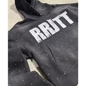 เสื้อฮู้ดแบบสวมหัวผ้าซักลายกรดพลอยเทียมผ้าเฟรนช์เทอร์รี่กันแดดออกแบบได้ตามต้องการ - Product Image 3