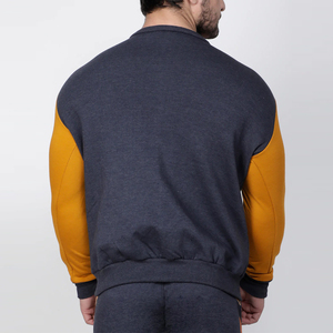 Factory Made Wholesale Price Men Sweat Suit in Contrast Color Custom Made Logo Design Men Sweat Suit for Sale OEM Serviced - Product Image 2