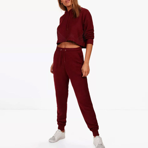 Sudadera Corta Blanca con Cremallera y Manga Larga de Algodón con Logotipo Personalizado de Alta Calidad para Mujer, Ropa de Gimnasio, Informal, de Invierno - Product Image 2