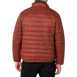 FINER THREADS Veste matelassée d'hiver pour homme, style urbain, respirante, séchage rapide, en toile tricotée, col montant, fermeture éclair - Product Image 3