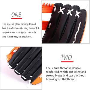 Gants de receveur de baseball, gants de receveur en cuir composite haute performance pour jeunes et adultes, pour lanceurs droitiers - Product Image 6