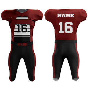 Uniforme de Fútbol Americano de Último Diseño, Uniforme de Equipo de Fútbol Americano Hecho en 100% Poliéster - Product Image 1