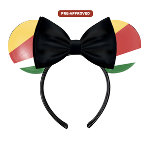 Diadema Personalizada Hecha a Medida con Diseño de Orejas de Ratón, Concepto Pre-Aprobado, Bandera de Seychelles H.E.R. Accesorios de Vinilo - Product Image 1