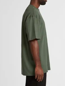 2025 <b>Olive</b> <b>Green</b> Men High Quality 100% Cotton Quick-Dry Breathable Oversize Good Quality Custom Printing <b>T</b>-<b>Shirt</b> For Man - Product Image 4