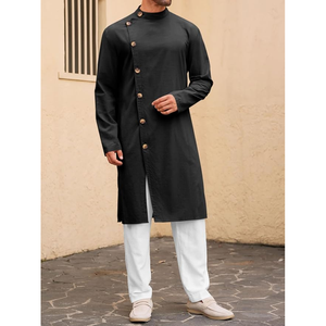 Conjunto de pijama musulmán Sherwani y Kurta para hombre, ropa étnica india para bodas y ocasiones festivas - Product Image 4