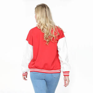 Personnalisable XL Femmes Collège Veste Streetwear Varsity Veste Letterman Broderie Respirant Tissu Tricoté Poche Personnalisée - Product Image 2