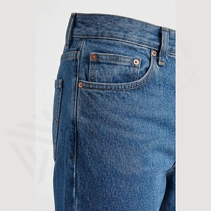 กางเกงยีนส์ทรงตรงผู้ชายแบบลำลอง ไซส์ใหญ่ ผ้ายีนส์ยืด ผลิตคุณภาพสูง สีตามสั่ง สตรีทแวร์ระดับพรีเมียม - Product Image 5