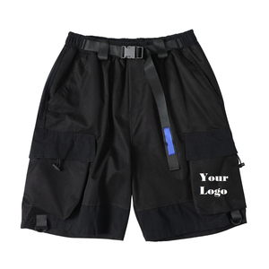 Pantalones cortos de nailon con bolsillo y cremallera para hombre, pantalones cortos Cargo de verano transpirables, pantalones cortos de entrenamiento, pantalones cortos Cargo de gran tamaño - Product Image 6