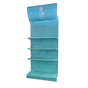 גודל מותאם אישית במפעל צבע לוגו חובת חד צדדי מתכת סין מדף חנות קמעונאית מדף סופרמרקט מדפי גונדולה - Product Image 4