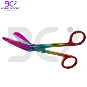 พื้นฐานของการดำเนินงานการผ่าตัดกรรไกรสแตนเลสจับผ้าพันแผลหลายสี - Product Image 2