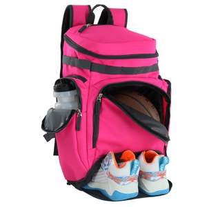 Basketball Team Lightweight Casual Soft Zipper Reflective Strip Safety Sports School Travel Training <b>Backpack</b> SBBP-0084 - Product Image 3