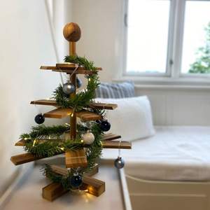 OPTIMISATION DE L'ARBRE DE NOËL DÉCORATION ÉCOLOGIQUE CADEAU FAIT MAIN Arbre en bois ornemental Fabriqué en cerisier un arbre pour toute saison - Product Image 3