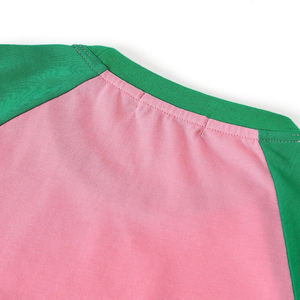 Camiseta Personalizada Alpha Kappa Alpha con Letras de Chenilla |   Ropa de Fraternidad de Mezcla de Algodón para Hombre, Estilo Griego Informal - Product Image 4