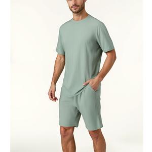 Conjunto de 2 Piezas para Hombre, Camiseta y Pantalones Cortos, Estilo Casual de Verano para Uso Diario, Conjunto Transpirable de Algodón para Hip Hop, Exportación de Proveedor BD - Product Image 6