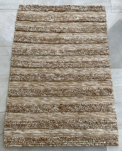 Prix du fabricant 100% Jute Dhurrie tapis indiens faits à la main moderne boucle Pile tapis chanvre tissé pour les intérieurs de bureau à domicile - Product Image 5