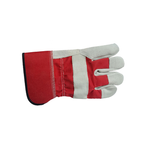 Guantes DE TRABAJO Rigger Cuero de vaca dividido Palma Manguito de goma Guantes de seguridad de trabajo Guantes de trabajo de seguridad de cuero de vaca suave - Product Image 6