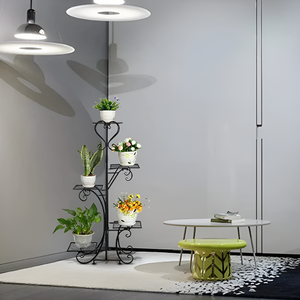 Meilleur support de plante en métal 5 niveaux support de pot de fleur étagère en fer forgé jardinière présentoir pour jardin patio pelouse intérieur extérieur - Product Image 4