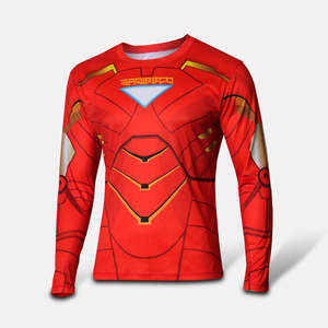 Rashguard MMA à manches courtes de haute qualité, respirant, avec impression par transfert thermique, UPF50+, à séchage rapide, compression pour hommes - Product Image 5