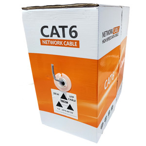 สายเคเบิล Cat6 แบบยืดหยุ่น UTP ทองแดงแท้ หุ้มฉนวน LSZH PVC สำหรับเครือข่ายคอมพิวเตอร์ - Product Image 1