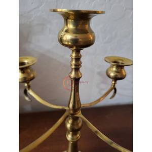 Fantastic Design Brass Classic Home Decoration Candelabra Superb Quality 5 Arms <b>Gold</b> Polished <b>Candle</b> Jar Lightning Decorative - Product Image 5
