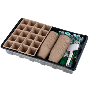 TG77610 Mini Greenhouse Kit with SURFACE CULTIVATION THORF CONTAINERS Biodegradable <b>Plastic</b> <b>Gloves</b> Rectangle Shape - Product Image 2