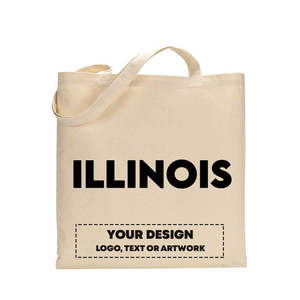 Illinois State Day Celebration Women's <b>Mini</b> Bags Cotton Canvas Tote <b>Mini</b> Bags Custom Logo Printed Cotton Canvas Business Bags - Product Image 2