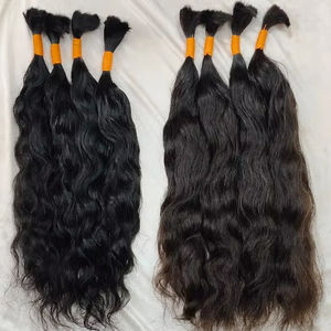 100% cuticules alignées couleur noire naturelle faisceaux de cheveux bruts bouclés vierge vague profonde donneur unique indien fabrique des cheveux humains - Product Image 1