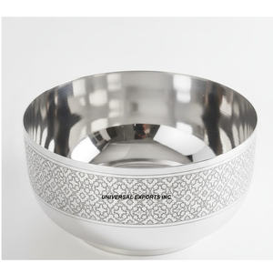 Stainless Steel Arabic <b>Chocolate</b> Bowl Wedding Decorative Tabletop Luxury <b>Ramadan</b> Collection Metal <b>Chocolate</b> Bowl - Product Image 3
