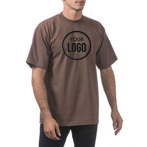 Shaka Wear Custom Logo Pro Club-Camiseta pesada de algodón de manga corta con cuello redondo para hombre - Product Image 5