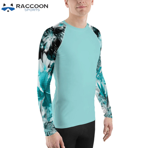 เสื้อรัดกล้ามเนื้อแขนยาว MMA ป้องกันแสงแดด ระบายอากาศได้ดี ยืดหยุ่นสูง พิมพ์ลายแบบ Sublimation  รับสกรีนโลโก้ สำหรับผู้ใหญ่ ลายแรคคูน - Product Image 6