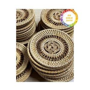 Assiette à dîner ronde en rotin tissé à la main Chargeur d'assiette en rotin Fabriqué par des artisans qualifiés offrant une grande valeur - Product Image 4