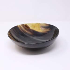 BOL EN CORNE DE BUFFALO POLI DE BELLE QUALITÉ pour ARTICLES DE CUISINE FAIT MAIN PROFOND avec DÉCORATION EN AGATE DE COULEUR NATURELLE - Product Image 6