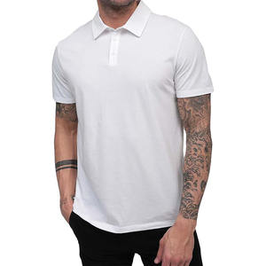 Factory Direct <b>Men</b> <b>Black</b> <b>Polo</b> <b>Shirt</b> Short Sleeve Classic Collar Bulk Wholesale Supply - Product Image 1