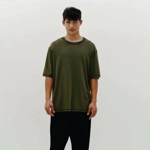 Camiseta Hip Hop Premium 100% de algodón: personalizada, mangas cortas, costuras en contraste, ropa de hombre de alta calidad - Product Image 2