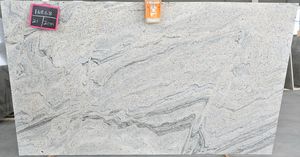 แผ่นหินแกรนิตขัดเงาสไตล์แฟนตาซีสีงาช้างทนทานสำหรับห้องครัวห้องน้ำภายนอกโรงแรมบันไดรับประทานอาหารห้องนั่งเล่น - Product Image 3