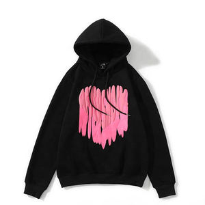 Sudaderas con Capucha de Algodón 100% Pesado, Diseño Superior 3D Básico con Impresión Gruesa de Alta Calidad, Tela de Felpa Sólida para Invierno - Product Image 3