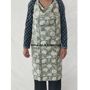 Solid Cotton Linen <b>Kitchen</b> <b>Apron</b> High Quality 100% Linen Long <b>Apron</b> for Cooking - Product Image 2