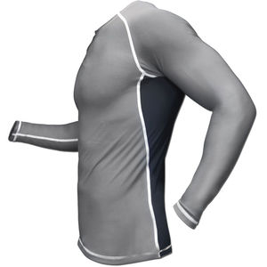 100% Spandex Respirant et Séchage Rapide Personnalisable Logo Impression Conception Unique Long MMA Rash Guard-Motif Uni Durable - Product Image 2