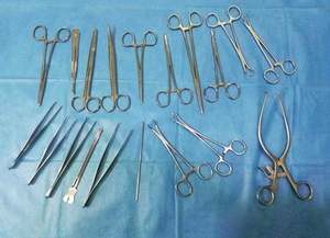 Kit chirurgical médical avec instruments en acier inoxydable Zarnab Modèle ZS-8893 Stérilisé Certifié CE Classe I Source d'alimentation manuelle - Product Image 2