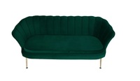 Fauteuils de Salon Modernes en Forme de Fleur en Tissu de Luxe avec Accoudoirs, en Velours Rose, Gris, Bleu, Noir, Marron, Jaune – Vente en Gros