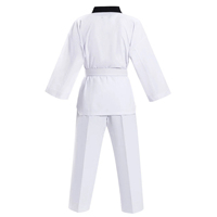 Nouvelle Arrivée OEM/ODM Logo Personnalisé Marque Haute Qualité Uniformes de Taekwondo Unisexe Adulte Teinture Unie Polyester/Coton Séchage Rapide