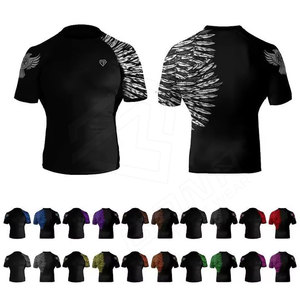 เสื้อกีฬาแขนยาวครึ่งแขนสำหรับผู้ชายพิมพ์ซับลิเมชันได้ตามต้องการใส่ในยิมสวมใส่สบาย - Product Image 4