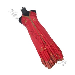 Vestidos bohemios de seda Vintage de aspecto Sexy para mujer, vestido Sari reciclado, vestido de cena elegante sin mangas para mujer - Product Image 5
